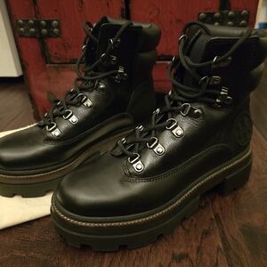 Tory Burch Black Lug Sole Boot
